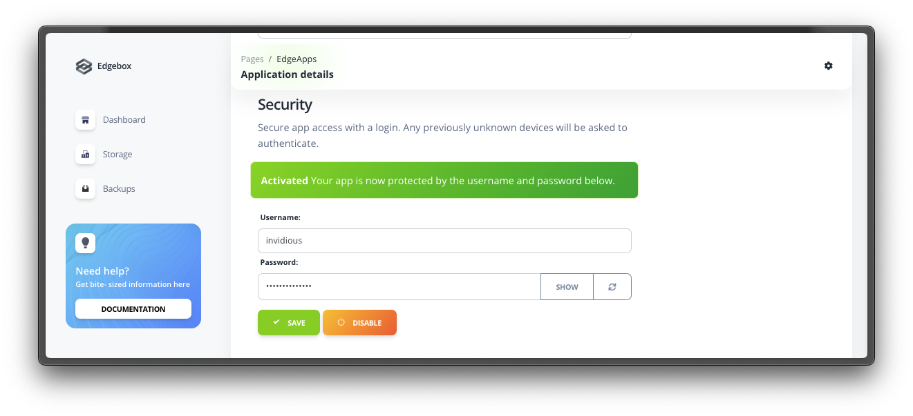 Configuring Basic Authentication Credentials